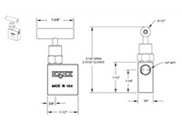 150 Series 1/4 in. Connection Size Mini Needle Valve with Soft Tip (152-FFAC)