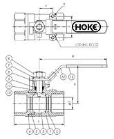 2-Piece Standard Port Ball Valves (Threaded ends)-2