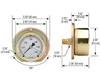 300 Series Vapor Actuated Remote Dial Indicating Thermometers - 3