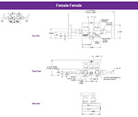 5030 Series 10,000 psi Pressure Rating Natural Gas 5 Manifold Valve with Hard Seat (5030-FFC)