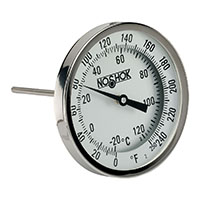 300 Series 5 in. Dial Size Industrial Type Bimetal Thermometer with External Reset (50-310-025-0/180-F)