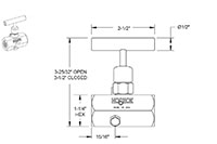 700 Series Block and Bleed Needle Valves with Soft Seat 1/4 in. Connection Size Block and Bleed Needle Valve with Soft Seat (702-FFC)