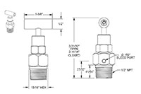 800 Series 1/2 in. Connection Size Bleed Needle Valve with Hard Seat and Soft Tip (804-MC)