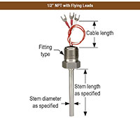 900 Series Industrial Resistance Temperature Device (RTD) Probes - 6