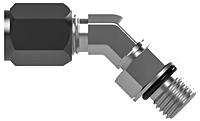 SAE flareless SAE 45° straight thread elbow