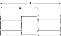 High pressure check valve female NPT end connections.