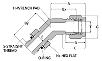 Male Elbow 45 - Duolok