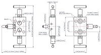 Direct Mount 3-Valves Manifold Model-HM8312-2