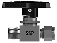 Ball valves- EB Series Series Two Way Male to Fractional Tube Fitting