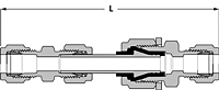 Tube fitting dielectric union