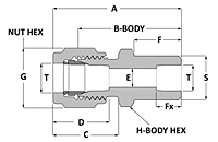 Tube fitting tube socket weld union