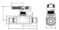 GP Series Ball Valve-dimensions