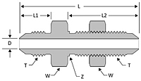 JIC bulkhead union