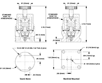 MR-1 Ultra Miniature Single Stage Pressure Regulators - 2