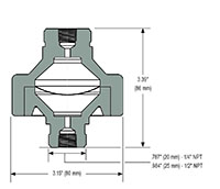 Type 5 All Non-Metallic, Non-Replaceable Diaphragm Seals - 2