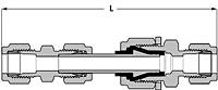 Tube fitting dielectric union