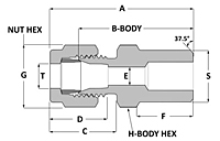 Tube fitting pipe weld connector