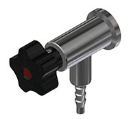 TECHNI-PURE SV Series  3/4 Inch (in) Tri-Clamp x 1/4 Inch (in) Hose Barb Process Sample/Vent Valve