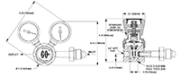 CYL-1 Single Stage Brass Cylinder Regulators - 2