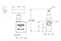 150 Series 1/4 in. Connection Size Mini Needle Valve with Soft Tip (152-FFAC)