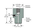 Type 20 Front Flush, Non-Replaceable Diaphragm Seals - 2