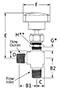 100 Needle Valve Angle Male NPT Line