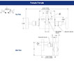 3510 Series Female-Female, Steel Valve Type 0.375 in. Orifice Differential Pressure 3 Manifold Valve with Soft Seat (3510-FFC)