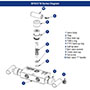 3610/3710 Series 0.141 in. Orifice Differential Pressure Mini 3 Manifold Valves with Hard Seat and Soft Tip - 2