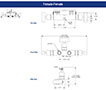 3610 Series 10,000 psi Rating 0.141 in. Orifice Differential Pressure Mini 3 Manifold Valve with Hard Seat (3610-FFC)