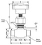 400 Lower Packing Valve Female NPT Line