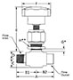 400 Lower Packing Valve Male to Female NPT Line