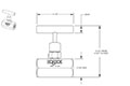 400 Series 3/4 in. Connection Size Standard Needle Valve with Hard Seat (406-FFC)