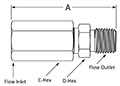 4000 Check Valve Female to Male NPT