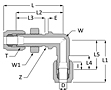 SAE Flareless Bulkhead Elbow