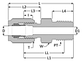 SAE Flareless Connector