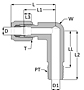 SAE Flareless Long Male Elbow