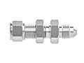 Tube fitting bulkhead union