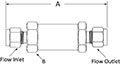 Inline Filter  3100 Series  Fractional Tube Fitting Line