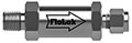 Inline Filter  3100 Series  Male to Fractional Tube Fitting