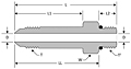 JIC SAE long male connector