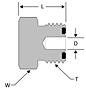 O-ring Face Seal Plug