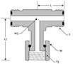 O-ring Face Seal Swivel Branch Tee