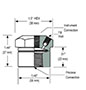 1/4 in. Process Connection Size Type 25/25H Standard and Elevated Pressure, Non-Replaceable Diaphragm Seal (25-02S-S-02S)