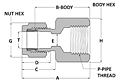 Tube fitting female connector