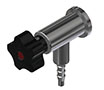 TECHNI-PURE SV Series  3/4 Inch (in) Tri-Clamp x 1/4 Inch (in) Hose Barb Process Sample/Vent Valve